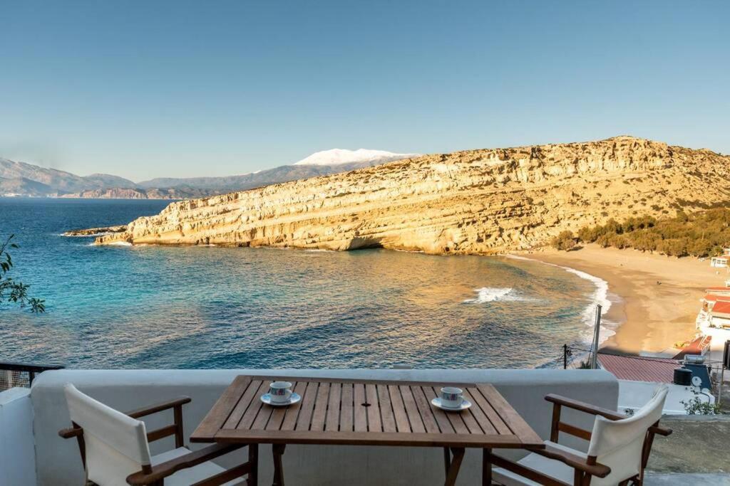 Nostos Cave Seaview Apartment 마탈라 외부 사진