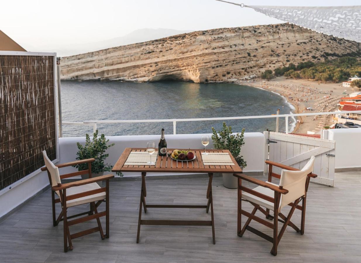 Nostos Cave Seaview Apartment 마탈라 외부 사진