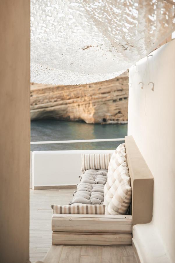 Nostos Cave Seaview Apartment 마탈라 외부 사진